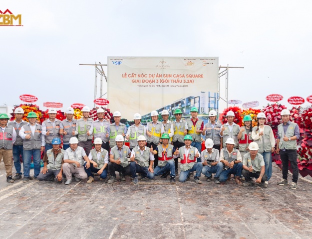 CBM Cất Nóc Dự Án Sun Casa Square (Gói Thầu 3.2A)