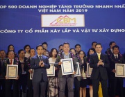 CBM KHỞI ĐẦU NĂM 2019 VỚI GIẢI THƯỞNG TOP 500 DOANH NGHIỆP TĂNG TRƯỞNG NHANH NHẤT VIỆT NAM