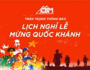 Thông báo nghỉ Lễ Quốc Khánh 2/9