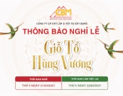 Thông Báo Nghỉ Lễ Giỗ Tổ Hùng Vương Năm 2021