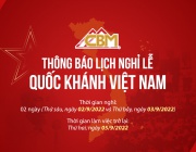 Thông báo nghỉ Lễ Quốc Khánh Việt Nam